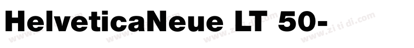 HelveticaNeue LT 50字体转换